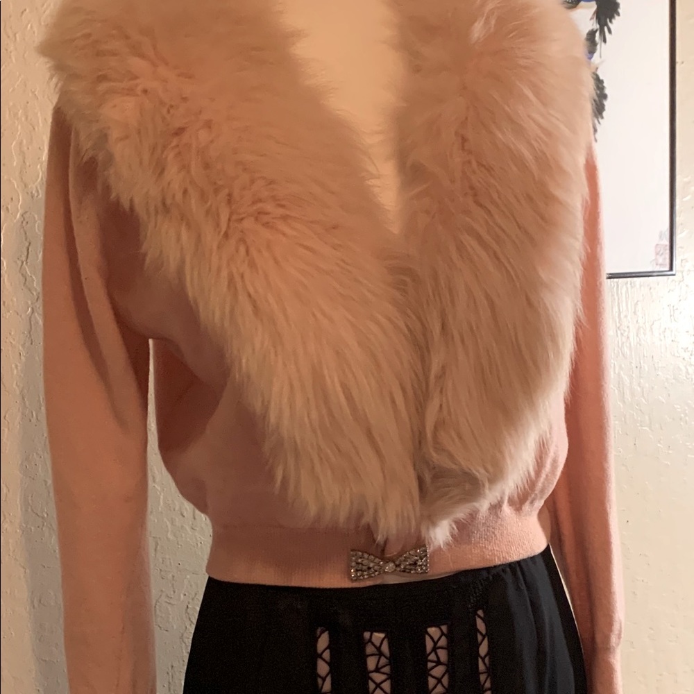 Vintage 100%Virgin Cashmere Cardigan Sweater